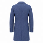 Navy Cashmere Coat. CC001
