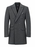 Black Cashmere Coat. CC001