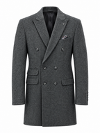 Black Cashmere Coat. CC001