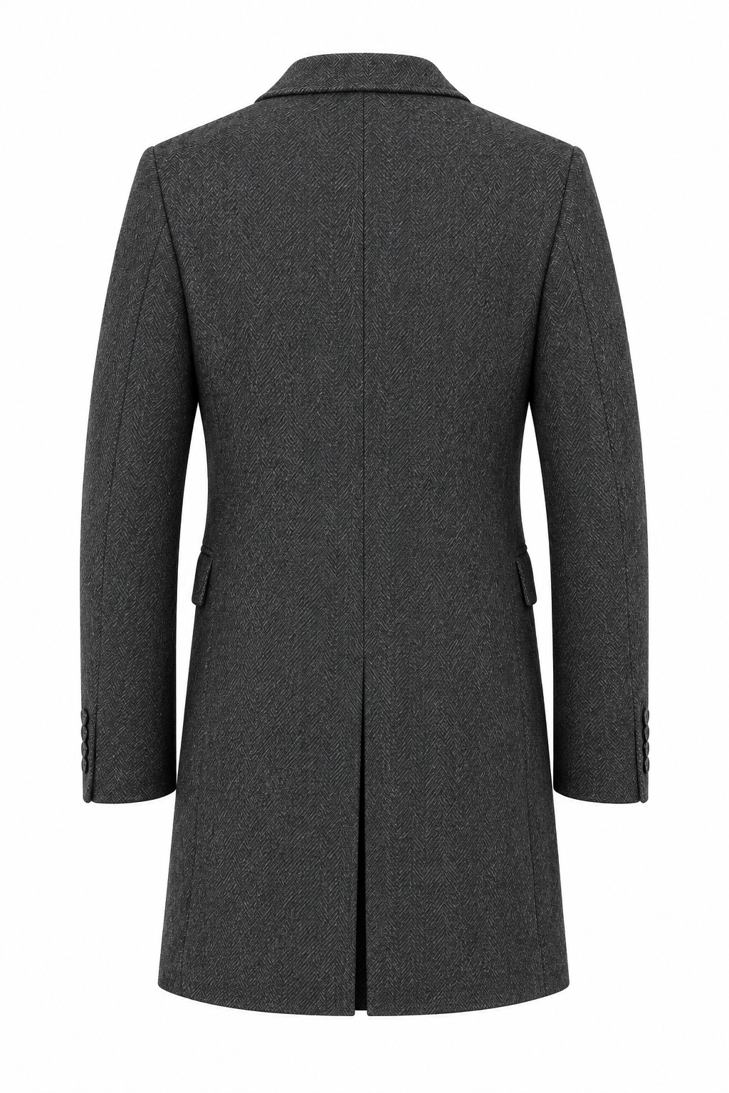 Black Cashmere Coat. CC001