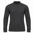 Anthracite Mock Neck Cotton Sweater. MNC-001