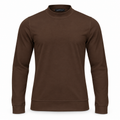Brown Mock Neck Cotton Sweater. MNC-001