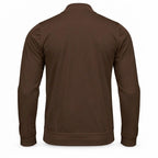 Brown Mock Neck Cotton Sweater. MNC-001