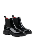 Plain Black Leather Boots - CHE-001.001