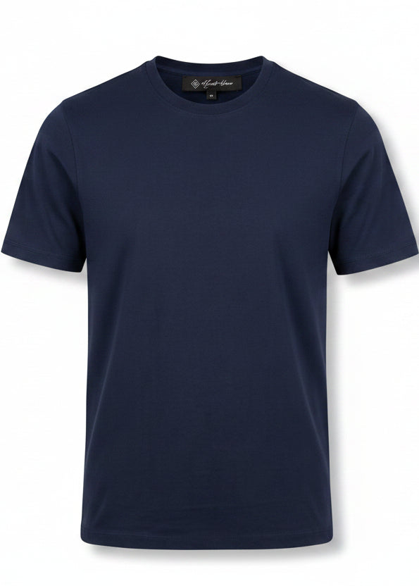 Premium Navy Cotton Round Neck T-Shirt – Soft, Breathable & Comfortable