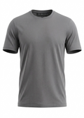 Premium Dark Grey Cotton Round Neck T-Shirt – Soft, Breathable & Comfortable