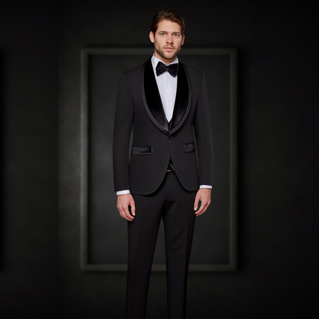 Shawl-Lapel Black Tuxedo