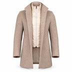 Beige Cashmere Coat. CC002