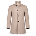 Beige Cashmere Coat. CC002