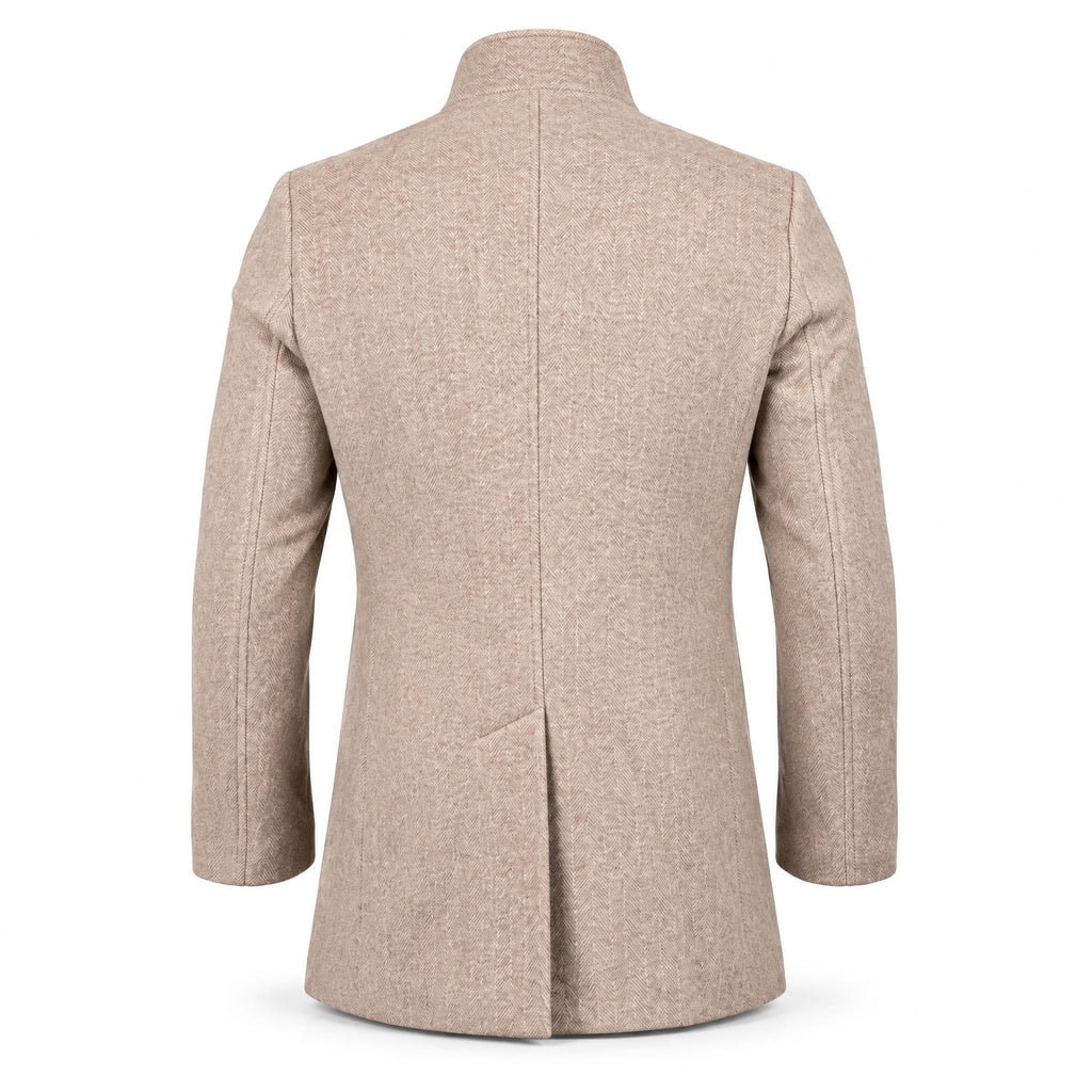 Beige Cashmere Coat. CC002