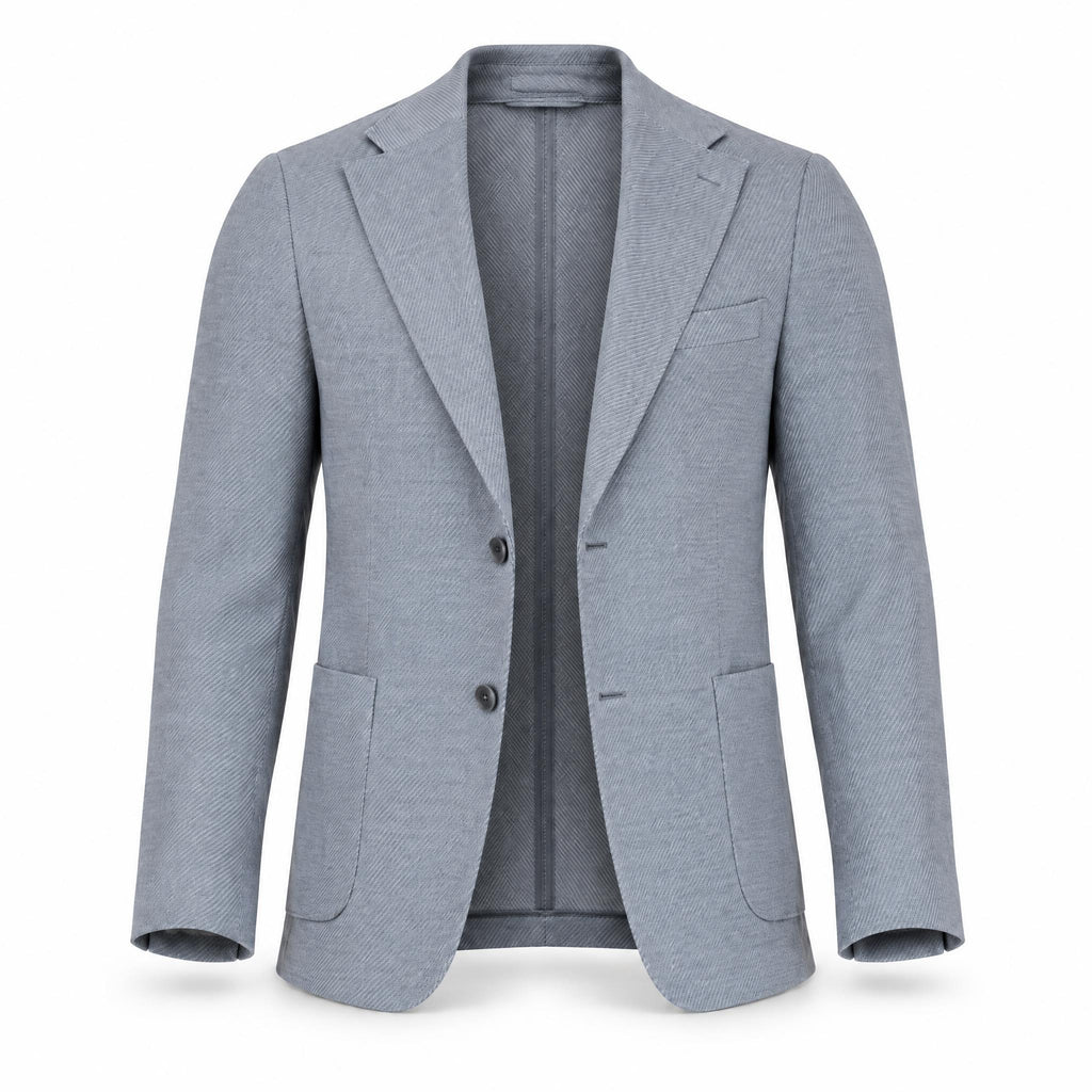 Grey Wool Blazer .BL018
