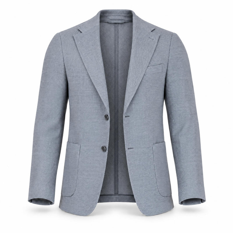 Grey Wool Blazer .BL018