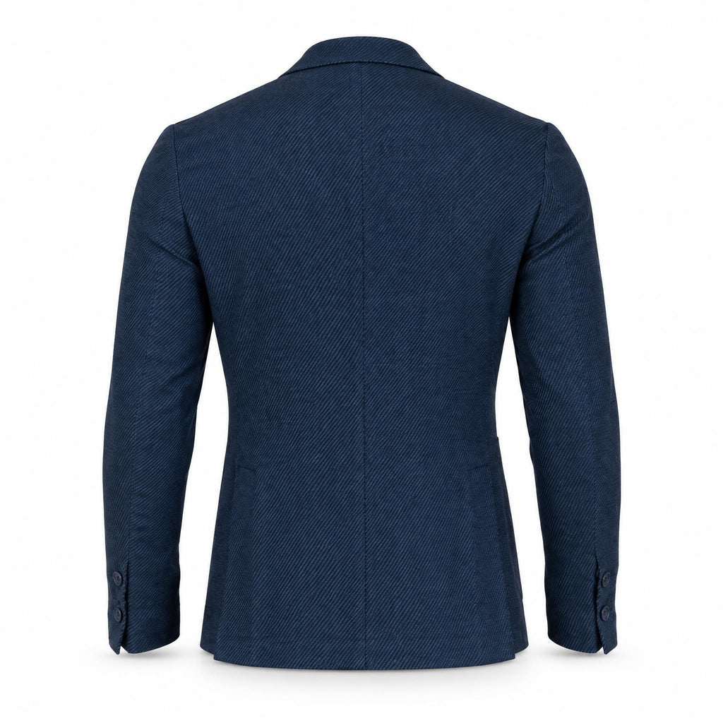 Navy Wool Blazer .BL018
