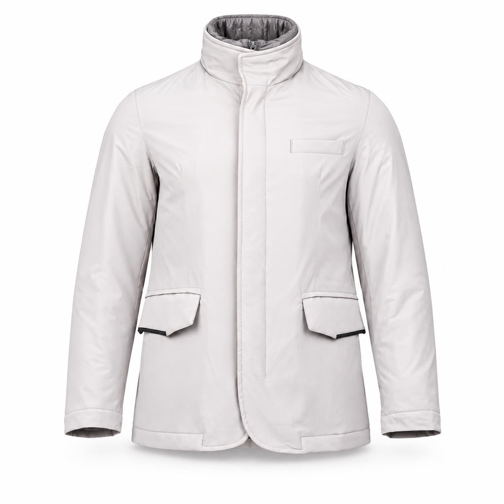 Light Beige Bomber Jacket .Bom003