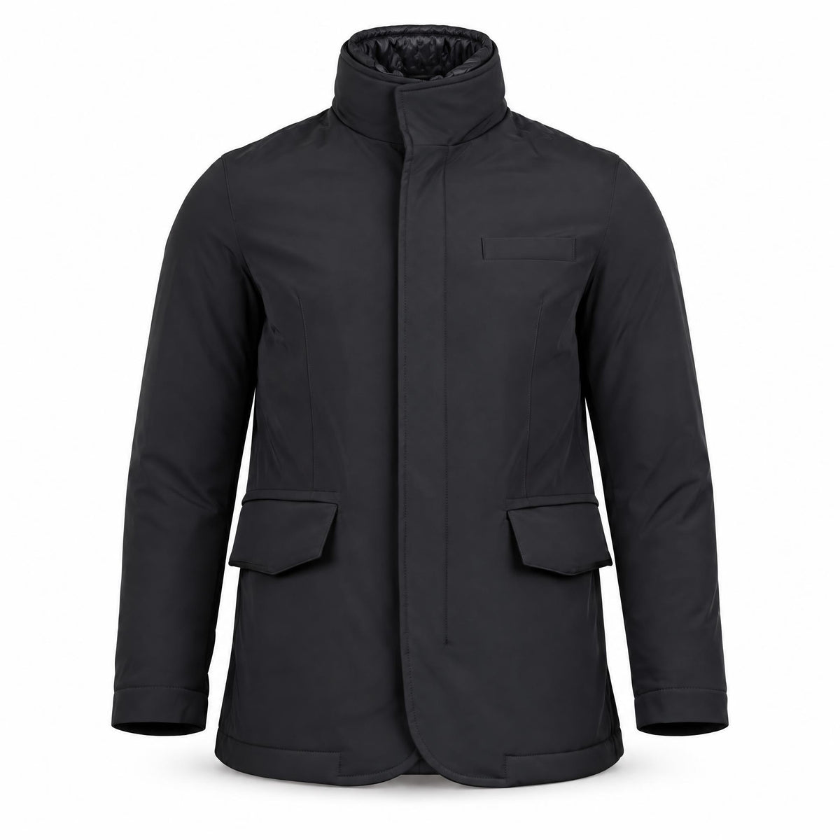 Black Bomber Jacket .Bom003