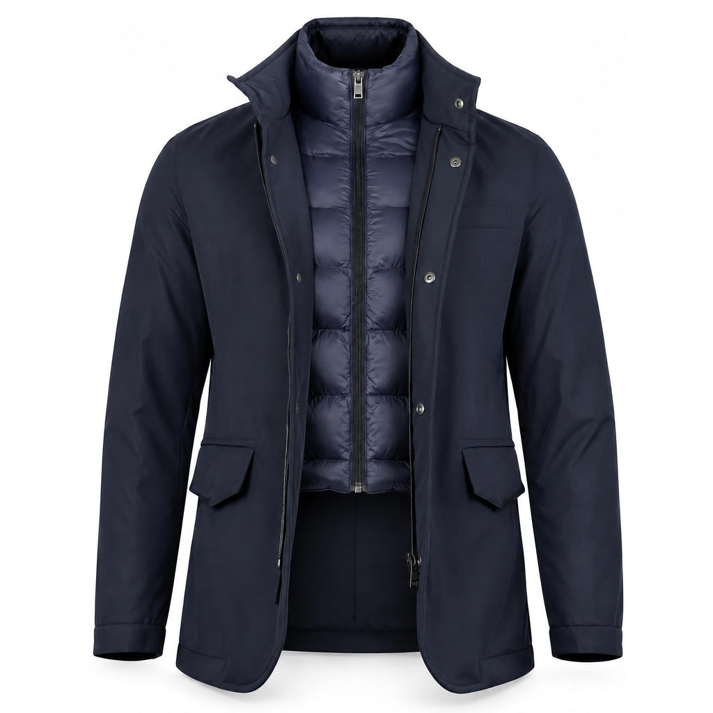Navy Bomber Jacket .Bom003