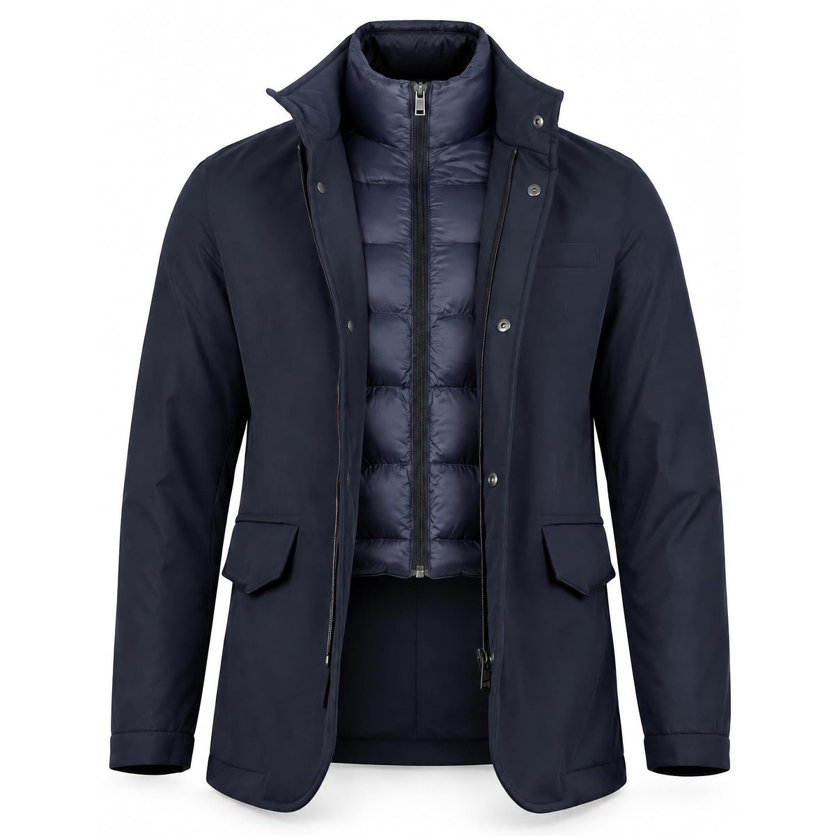 Navy Bomber Jacket .Bom003