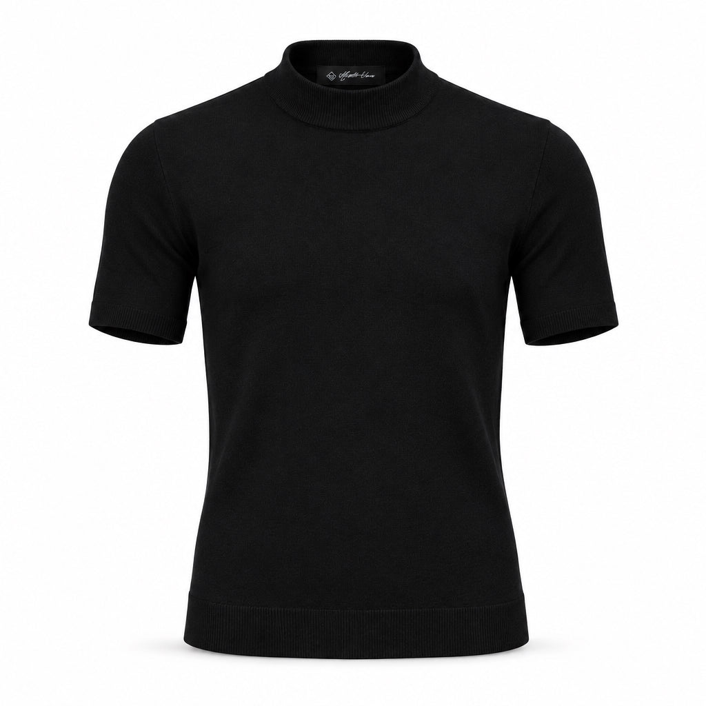 Black Cashmere T-Shirt.CAT-002