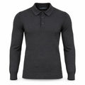 Anthracite Cashmere Polo. CP-001