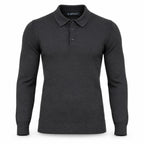 Anthracite Cashmere Polo. CP-001