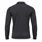Anthracite Cashmere Polo. CP-001