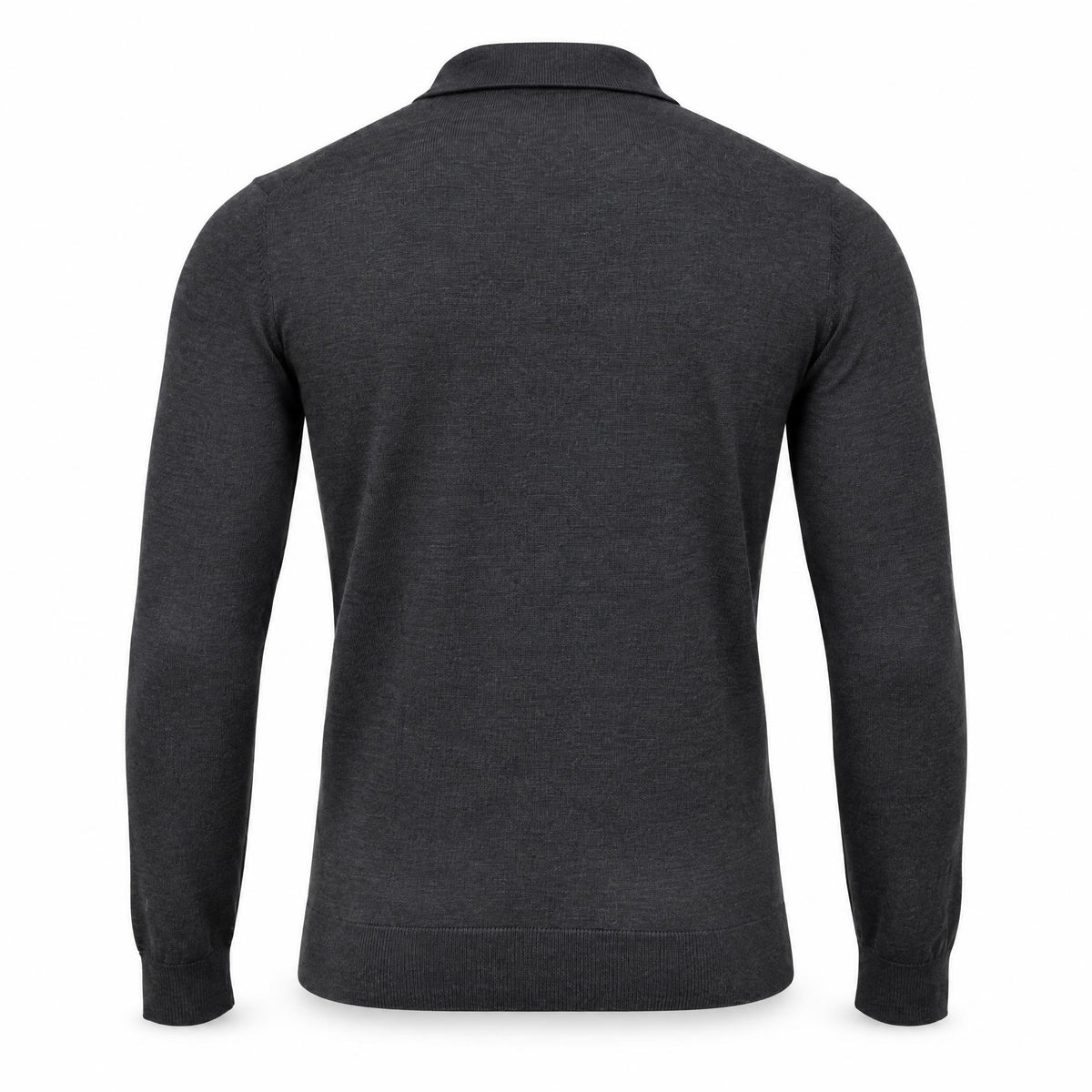 Anthracite Cashmere Polo. CP-001