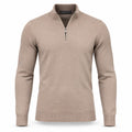 Beige Half Zipper Sweater .HZS-002