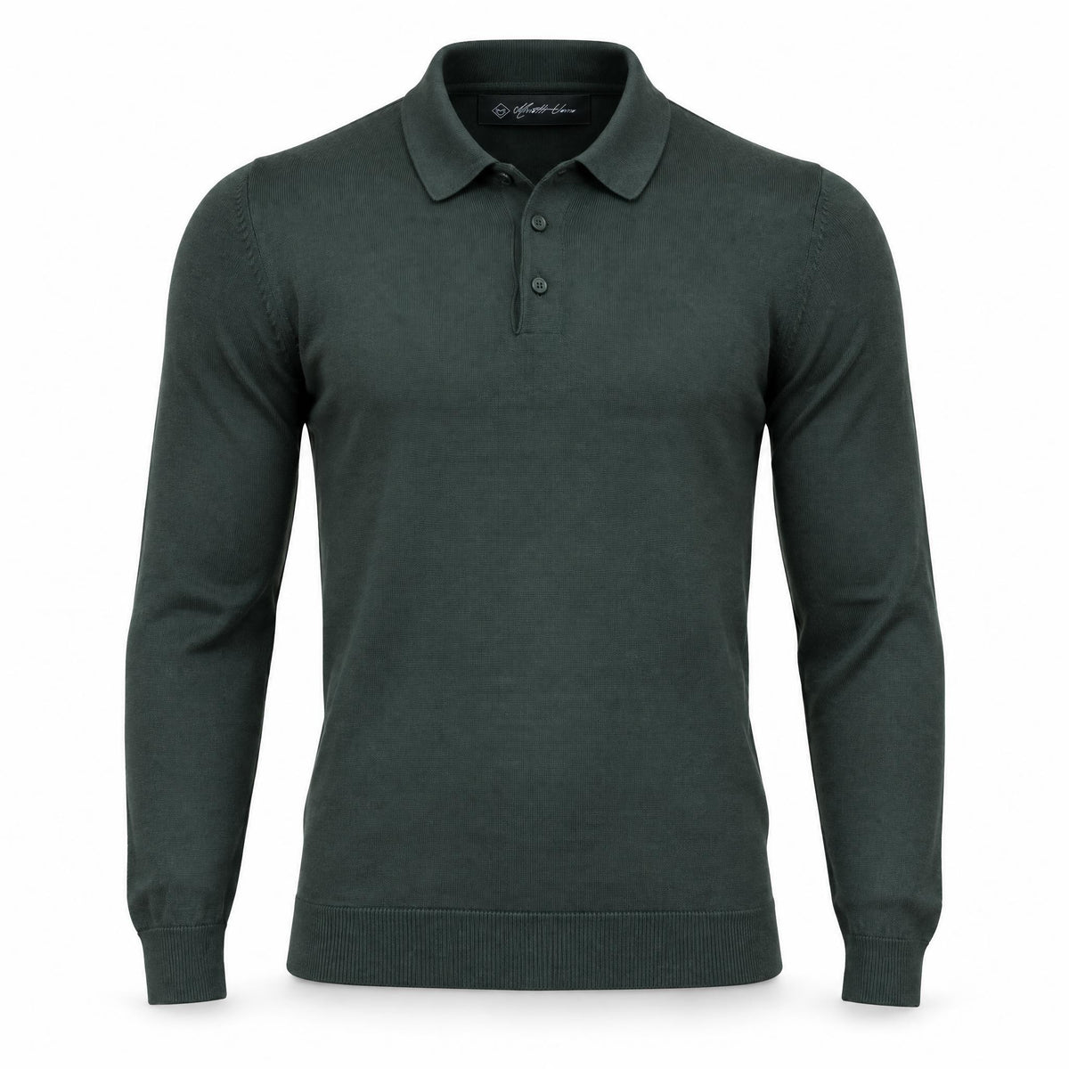 Olive Green Cashmere Polo. CP-001