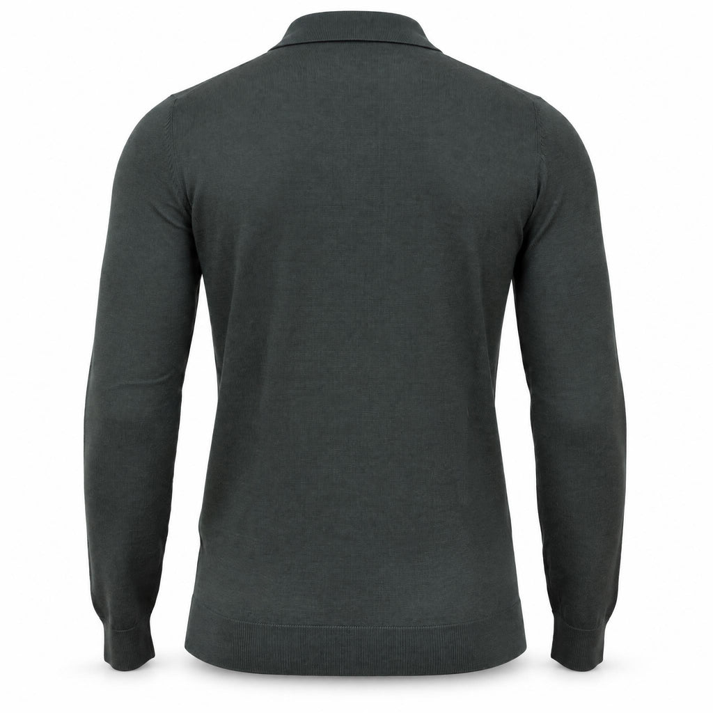 Olive Green Cashmere Polo. CP-001