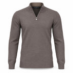 Brown Half Zipper Sweater .HZS-002