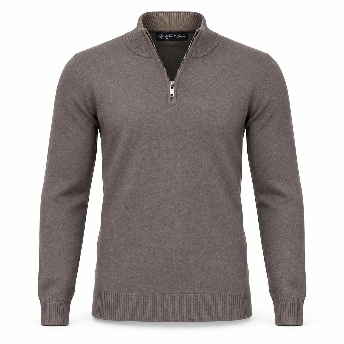 Brown Half Zipper Sweater .HZS-002