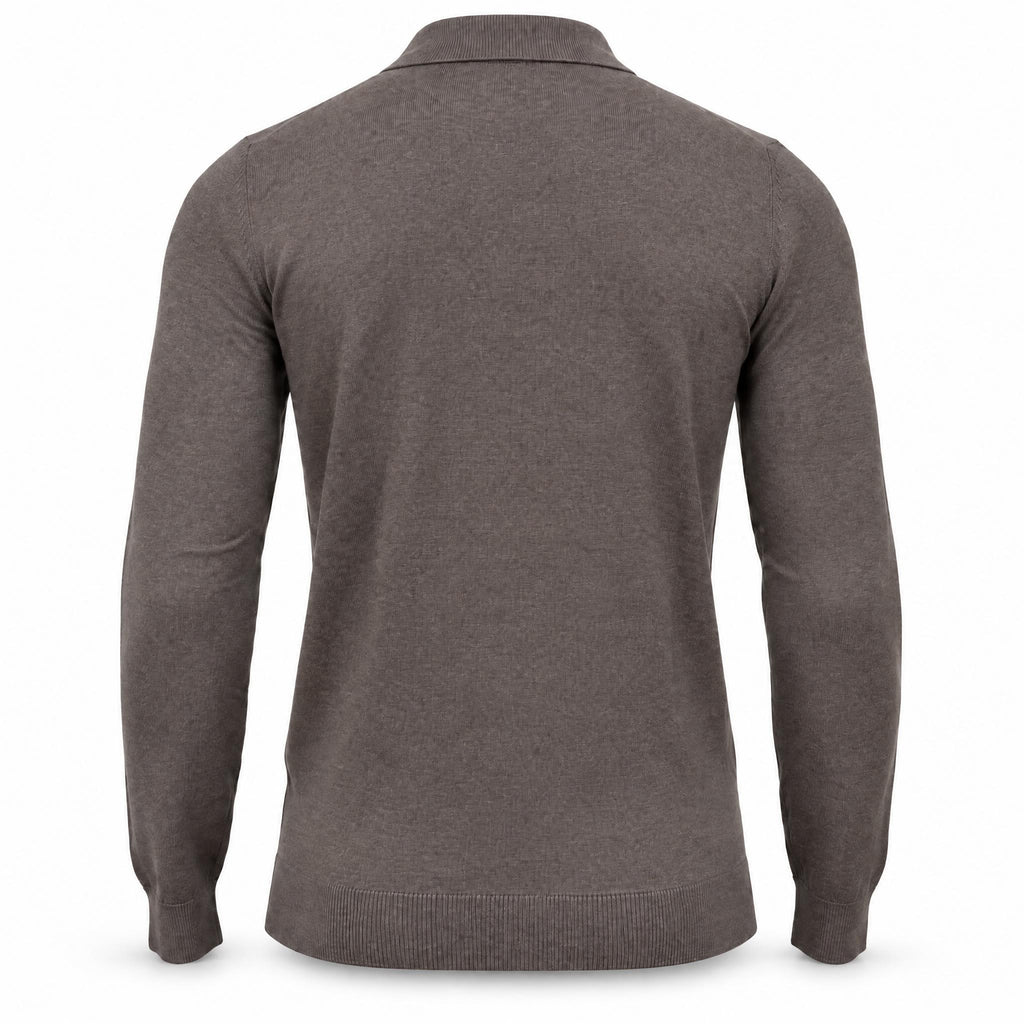 Brown Half Zipper Sweater .HZS-002