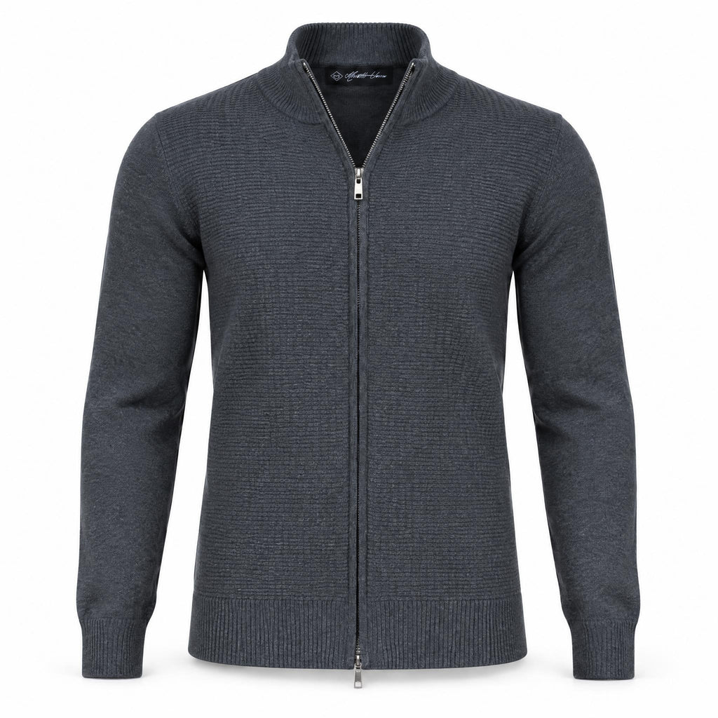 Anthracite Full Zipper Sweater .FZS003