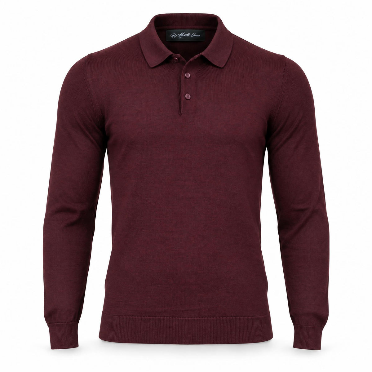 Burgundy Cashmere Polo. CP-001