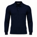 Navy Cashmere Polo. CP-001