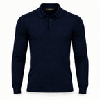Navy Cashmere Polo. CP-001