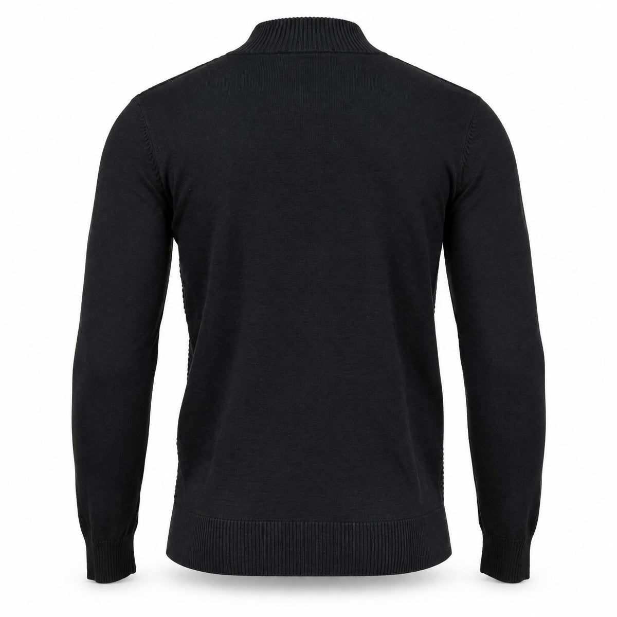 Black Full Zipper Sweater .FZS002