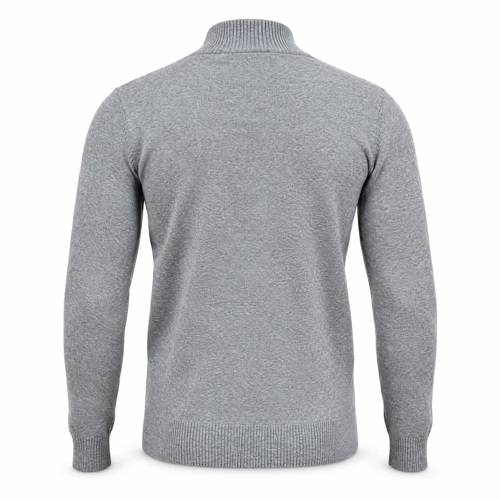 Grey Full Zipper Sweater .FZS003
