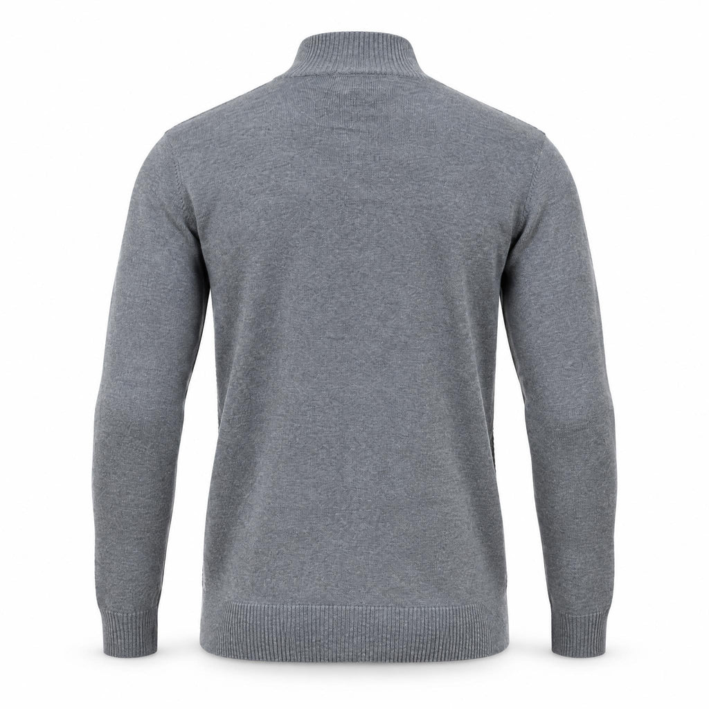 Grey Full Zipper Sweater .FZS002