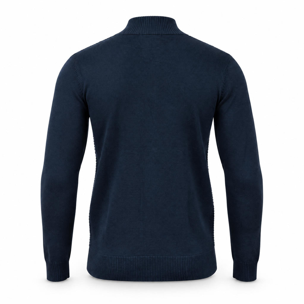 Navy Full Zipper Sweater .FZS002