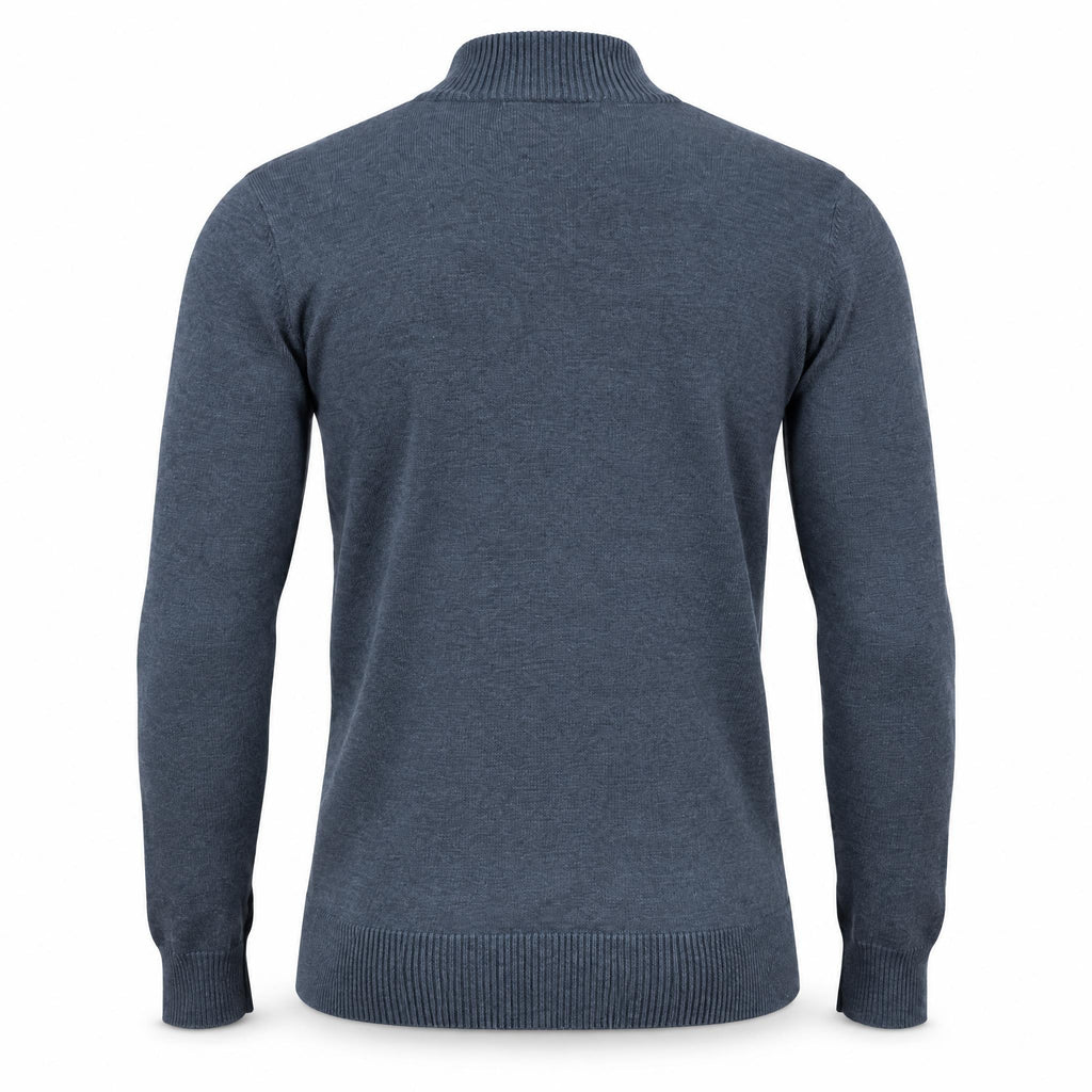 Blue Half Zipper Sweater .HZS-002