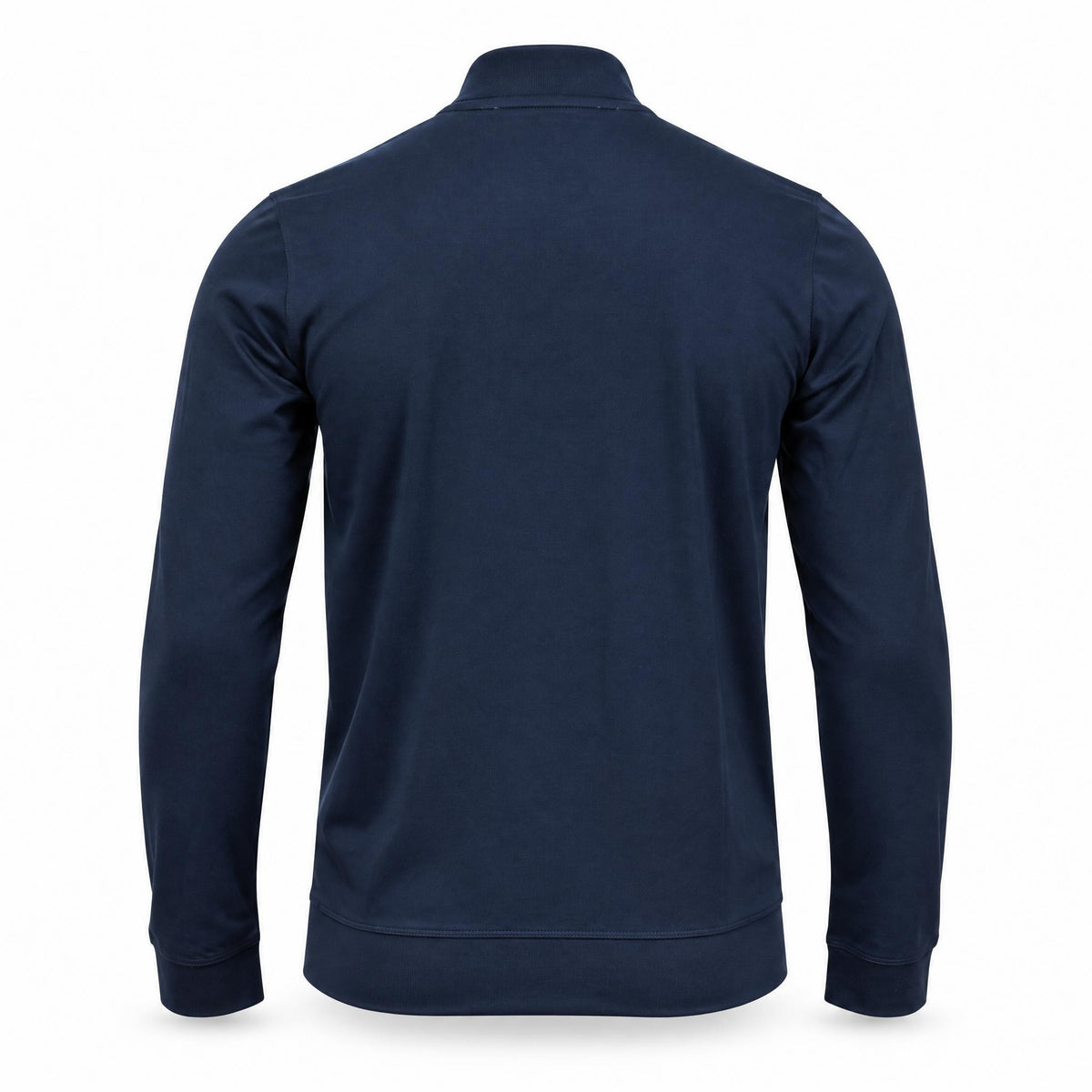 Navy Mock Neck Cotton Sweater. MNC-001