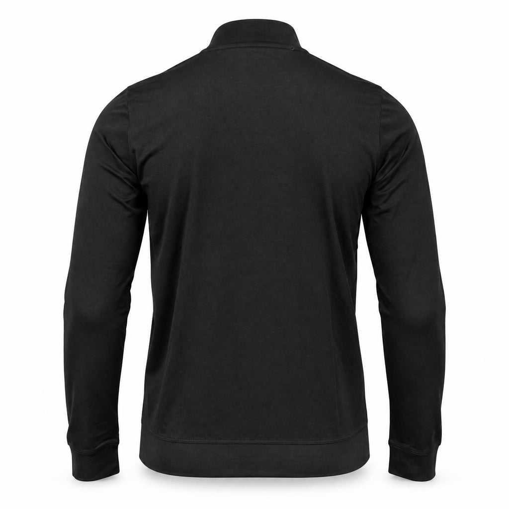 Black Mock Neck Cotton Sweater. MNC-001