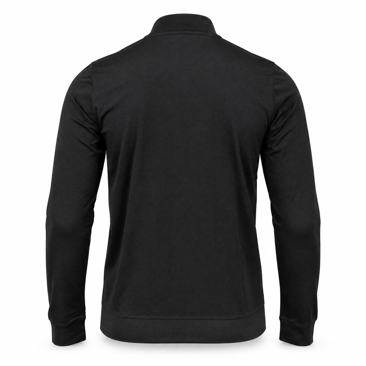 Black Mock Neck Cotton Sweater. MNC-001
