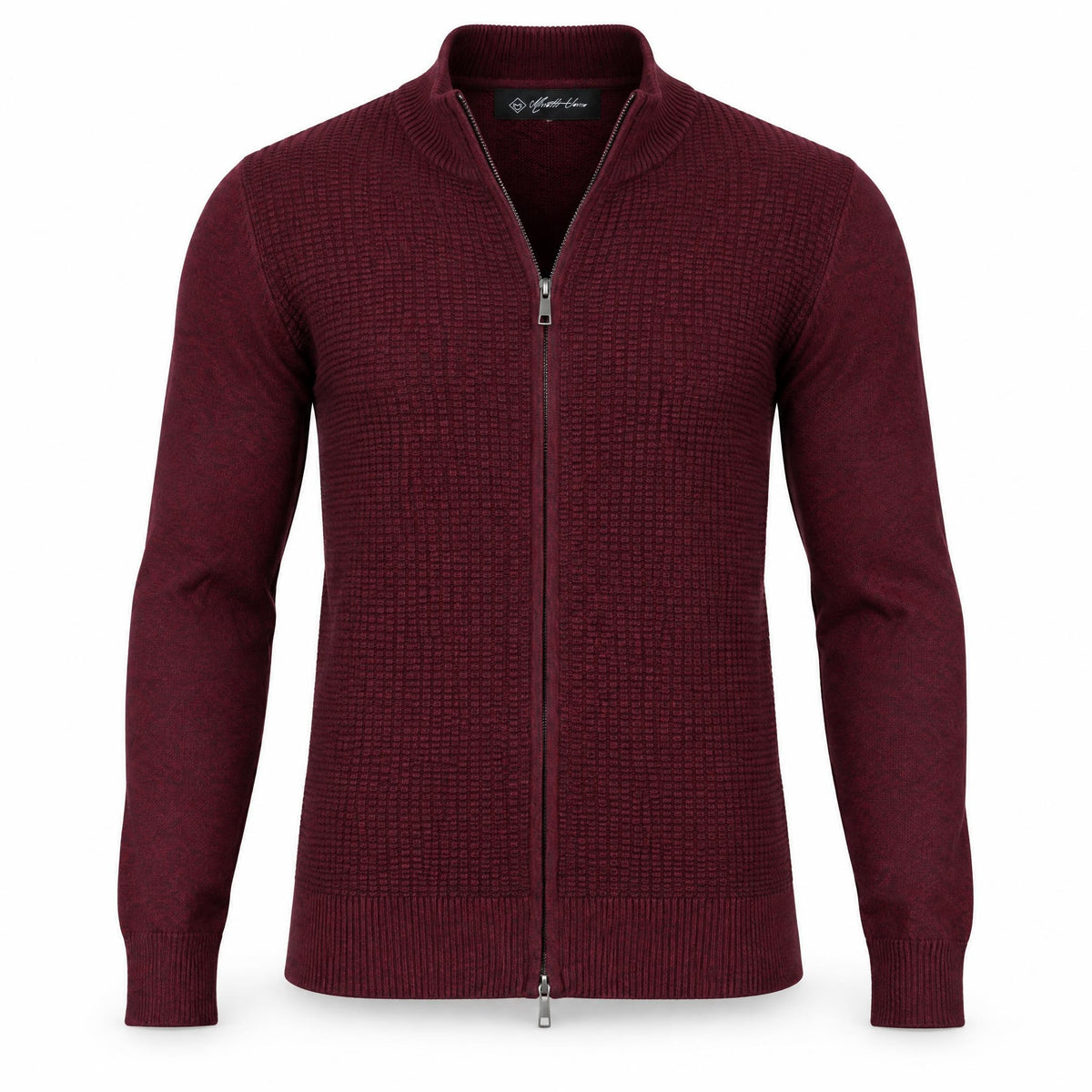 Burgundy Full Zipper Sweater .FZS003