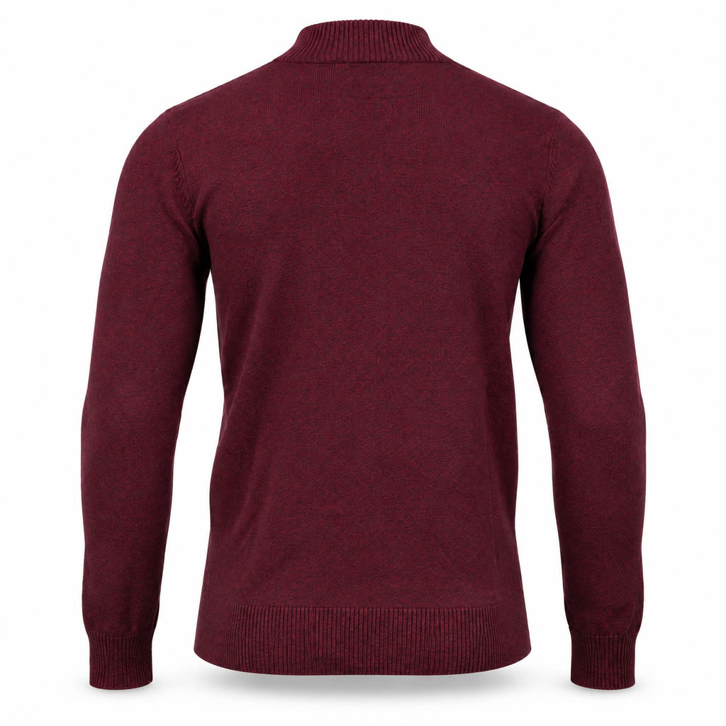 Burgundy Full Zipper Sweater .FZS003
