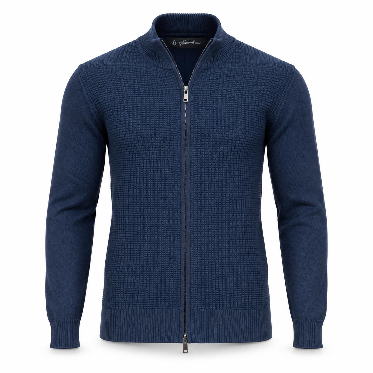 Navy Full Zipper Sweater .FZS003