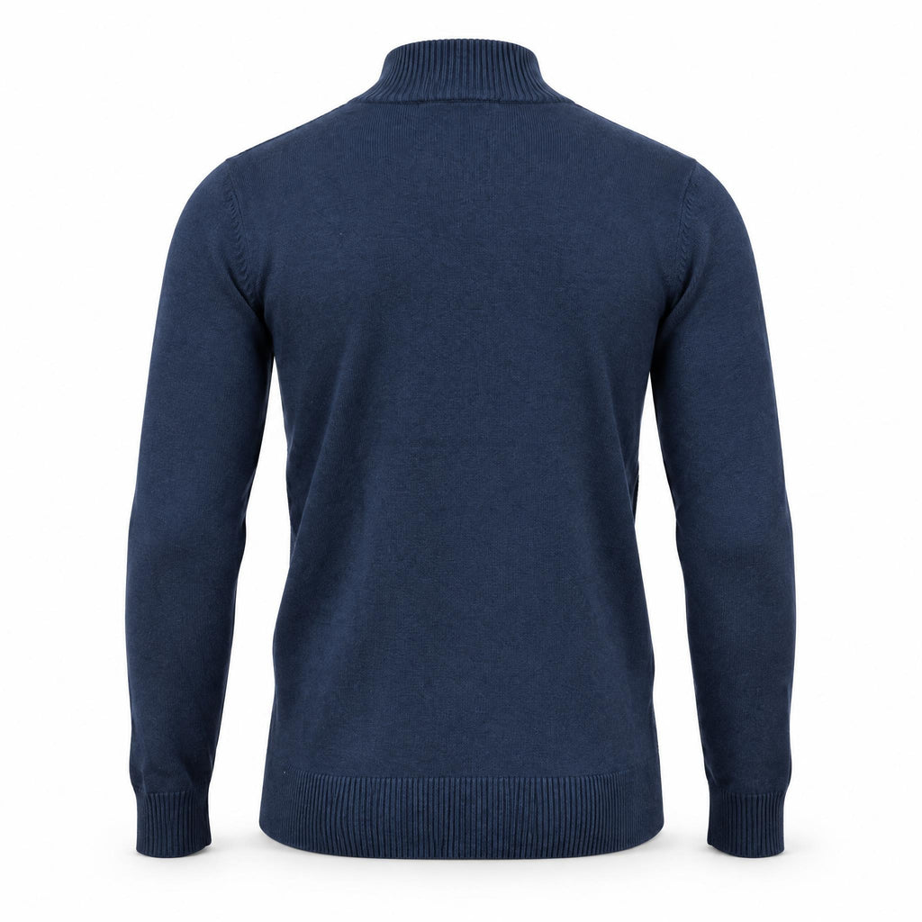 Navy Full Zipper Sweater .FZS003