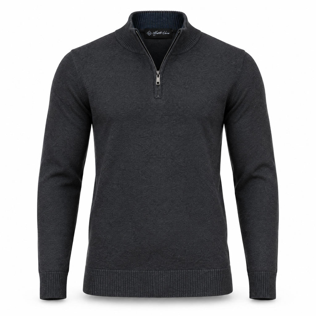 Anthracite Half Zipper Sweater .HZS-002