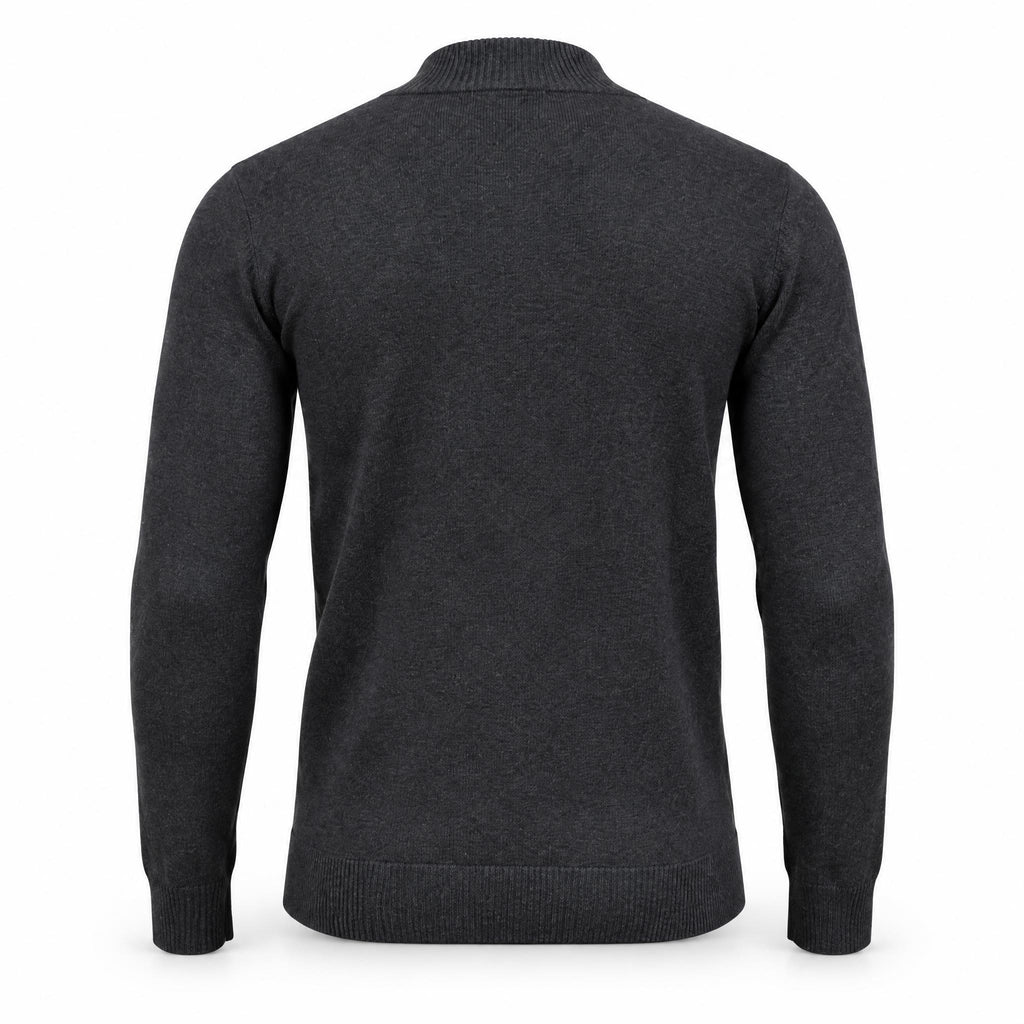 Anthracite Half Zipper Sweater .HZS-002